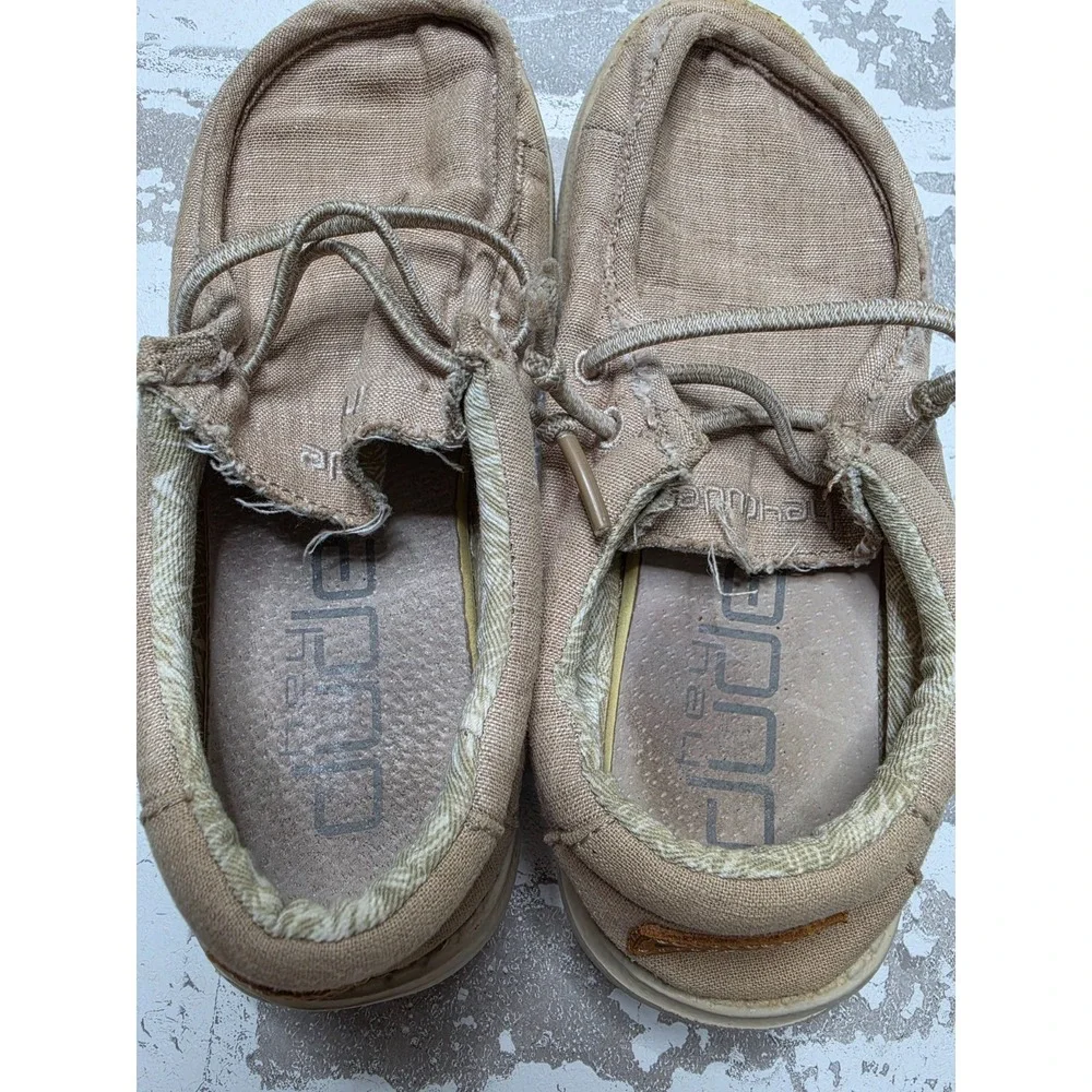 Hey Dude  Wally Youth Basic Beige Lightweight Shoes Size Kids 13